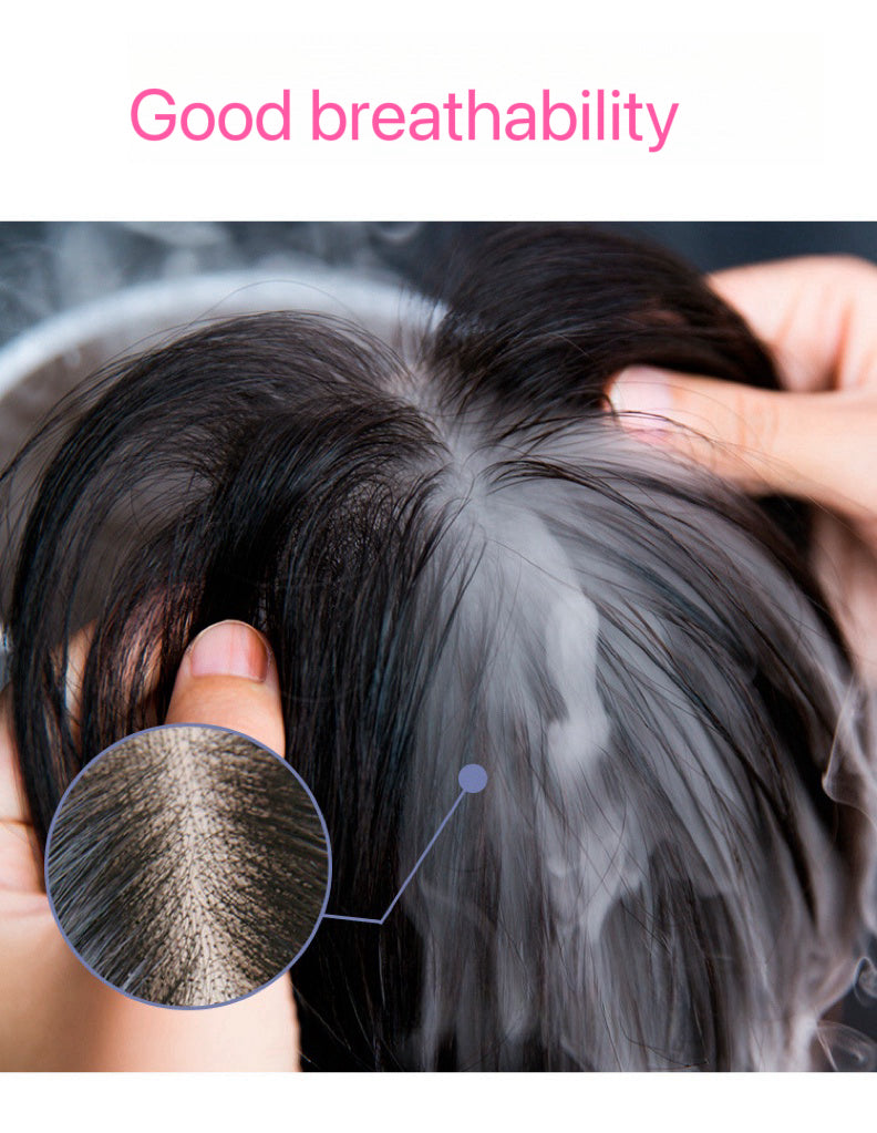 4.0"*5.0" Base Natural Silk Top Human Hair toppers for womens toupee half wigs top hair pieces