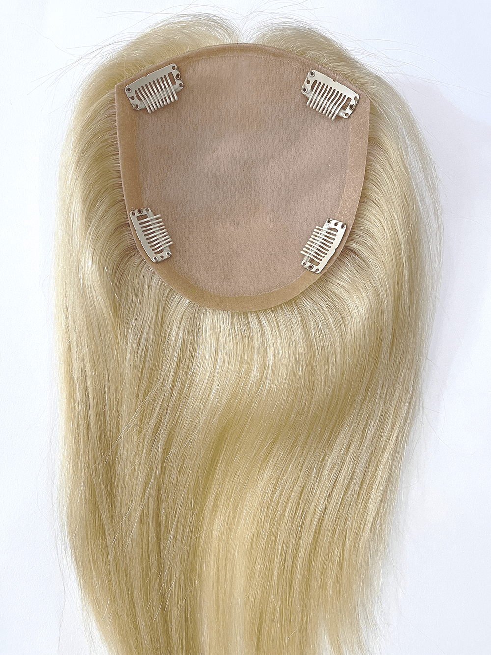 5.5*6.0 613 Blonde Silk Top Human Hair toppers women toupee half wigs top hair pieces