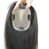 4.0"*5.0" Base Natural Silk Top Human Hair toppers for womens toupee half wigs top hair pieces