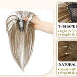 GOLD 4*6 cm Human Hair Air Bangs, Invisible Clip-in 3D Fringe for Women, Natural Hair Extension for Volume Style