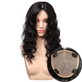 Ava - Wavy | 5.5" x 6.0" Silk Top Human Hair toppers for women toupee half wigs top hair pieces