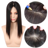 Ivy | 4.7"x5.0" Full Silk Base Topper Silk Top Human Hair toppers for women toupee half wig