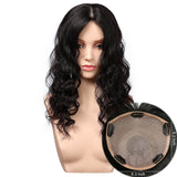 Wavy Natural Silk Top Human Hair toppers for womens toupee half wigs top hair pieces