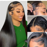 Real Human Hair Baby Bangs Natural Hairline Enhancer | Baby Hair Sideburn Edge Stickers | Must-Have for Wig Styling