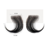 Real Human Hair Baby Bangs Natural Hairline Enhancer | Baby Hair Sideburn Edge Stickers | Must-Have for Wig Styling