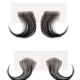 Real Human Hair Baby Bangs Natural Hairline Enhancer | Baby Hair Sideburn Edge Stickers | Must-Have for Wig Styling