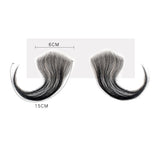 Real Human Hair Baby Bangs Natural Hairline Enhancer | Baby Hair Sideburn Edge Stickers | Must-Have for Wig Styling