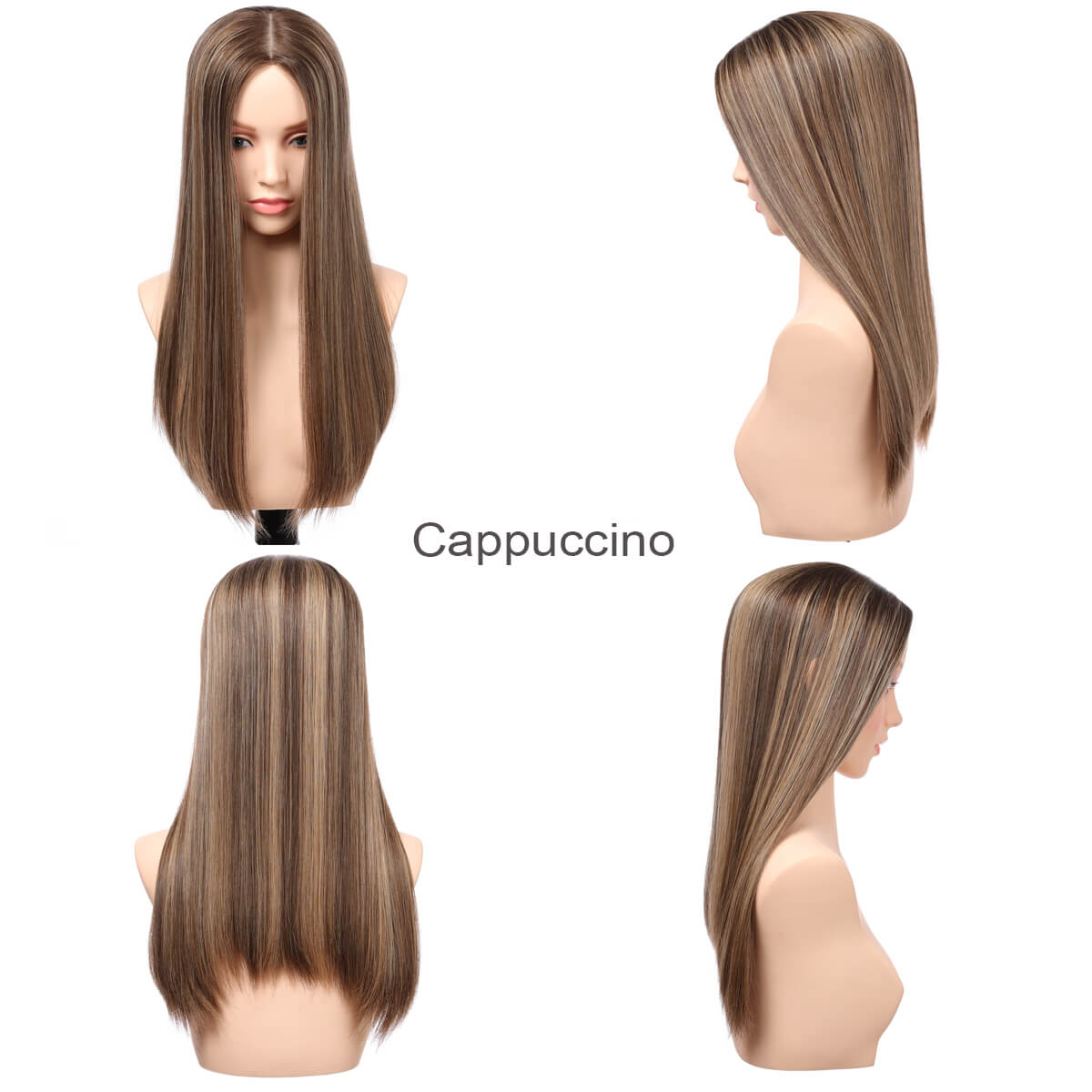 Eliana | 7"x8" Large Silk Base Topper | Premium Spun Silk Lining | 100% Human Hair