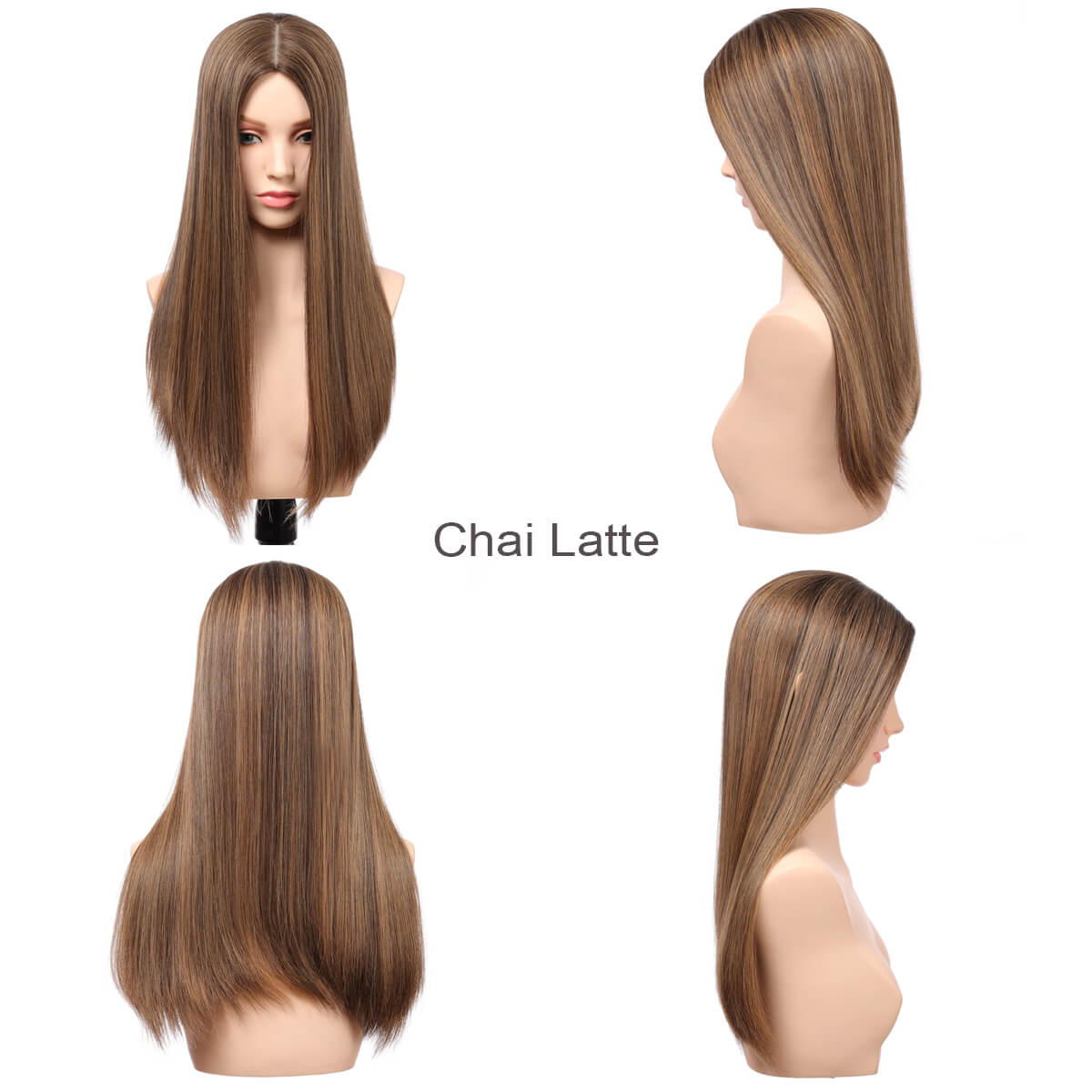 Eliana | 7"x8" Large Silk Base Topper | Premium Spun Silk Lining | 100% Human Hair