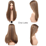 Eliana | 7"x8" Large Silk Base Topper | Premium Spun Silk Lining | 100% Human Hair