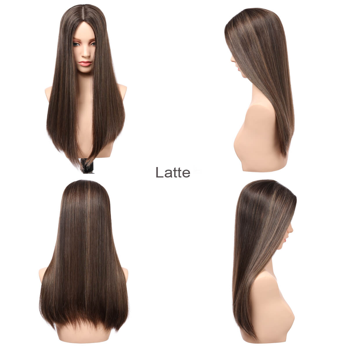 Eliana | 7"x8" Large Silk Base Topper | Premium Spun Silk Lining | 100% Human Hair