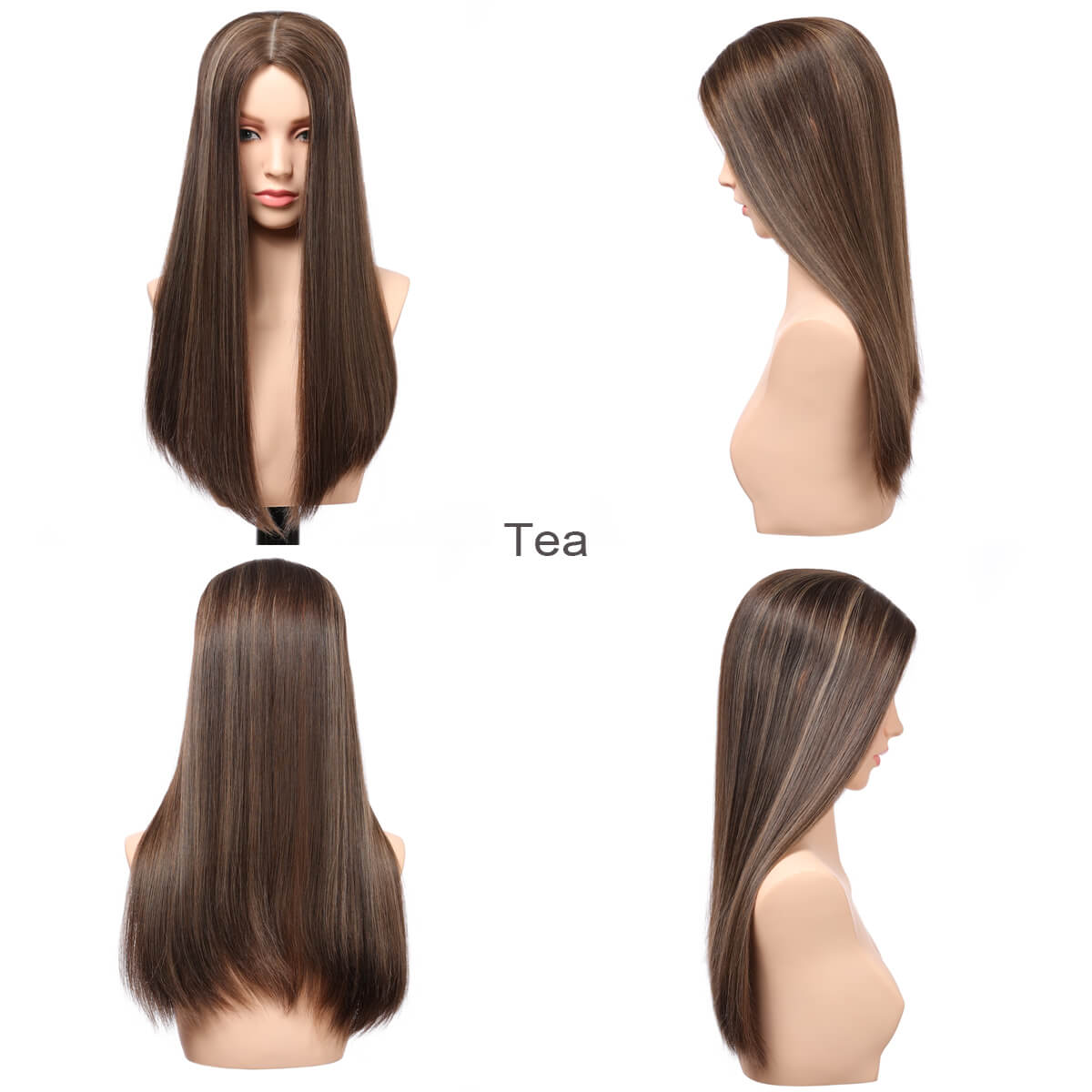 Eliana | 7"x8" Large Silk Base Topper | Premium Spun Silk Lining | 100% Human Hair