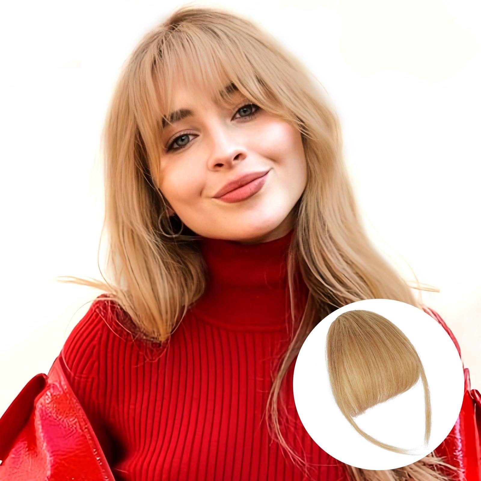 Real Human Hair Air Bangs Clip-in – Natural Sideburns for Effortless Style