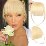 Thick Natural Real Human Hair French Bangs for Women – Fully Handcrafted
