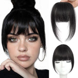 Thick Natural Real Human Hair French Bangs for Women – Fully Handcrafted