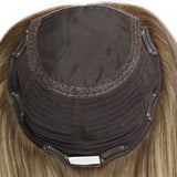 Emilia | 8"x8" Extra Large Topper Genuine Silk Base Premium Human Hair Tea 4610