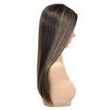 Eliana | 7"x8" Large Silk Base Topper | Premium Spun Silk Lining | 100% Human Hair 26500