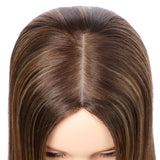 Eliana | 7"x8" Large Silk Base Topper | Premium Spun Silk Lining | 100% Human Hair