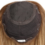 Emilia | 8"x8" Extra Large Topper Genuine Silk Base Premium Human Hair Tea 4610