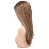 Gemma | 7"x7" Silk Base Top Rose Mesh Topper Chai Latte