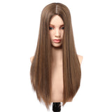 Gemma | 7"x7" Silk Base Top Rose Mesh Topper Chai Latte