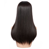 AnnaWigs Dark Brown Helena | 8"x8" Large Coverage Topper | 4"x4" Jewish Silk Top with Breathable Wefts | 100% Mongolian Remy Hair