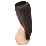 AnnaWigs Dark Brown Helena | 8"x8" Large Coverage Topper | 4"x4" Jewish Silk Top with Breathable Wefts | 100% Mongolian Remy Hair