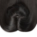 AnnaWigs Medium Brown Helena | 8"x8" Large Coverage Topper | 4"x4" Jewish Silk Top with Breathable Wefts | 100% Mongolian Remy Hair