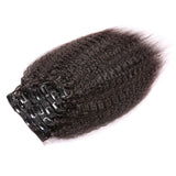 Clip in Hair Extension Kinky Straight Clip-In Set