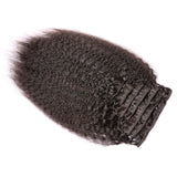 Clip in Hair Extension Kinky Straight Clip-In Set