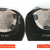 Natural Silk Top Human Hair toppers for womens toupee half wigs top hair pieces