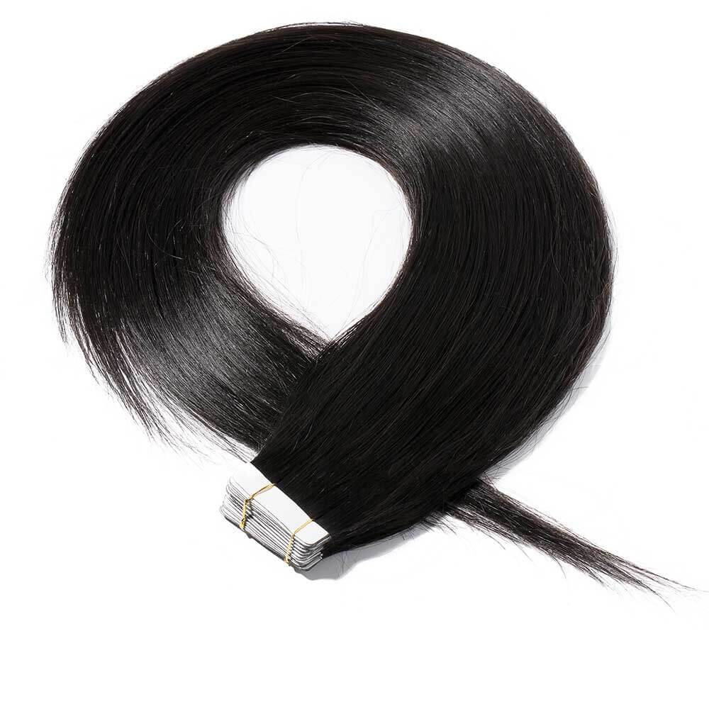 Tape In Hair Extensions #1B Off Black