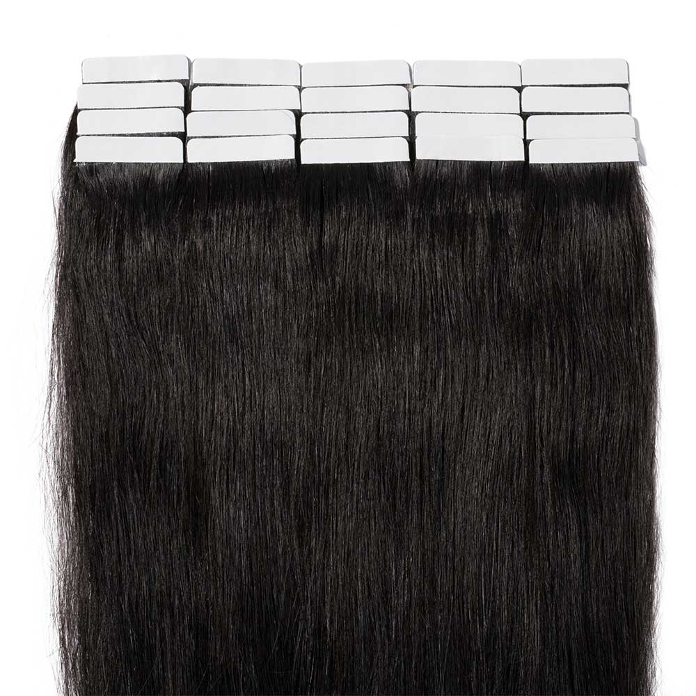 Tape In Hair Extensions #1B Off Black