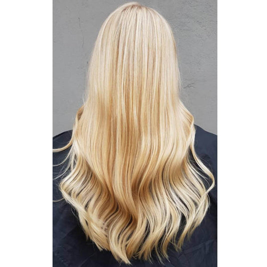 Tape In Hair Extensions #60#24 Ash Blonde Highlights Honey Blonde