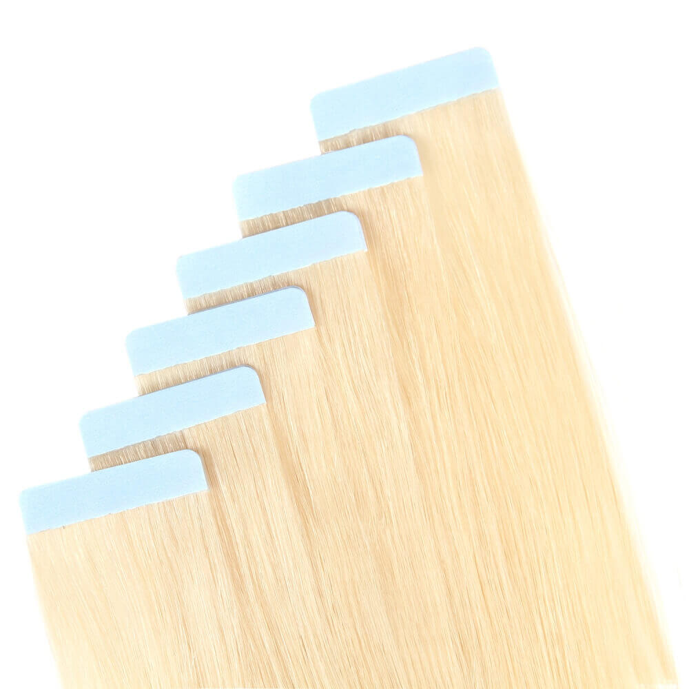Tape In Hair Extensions #613 Bleach Blonde